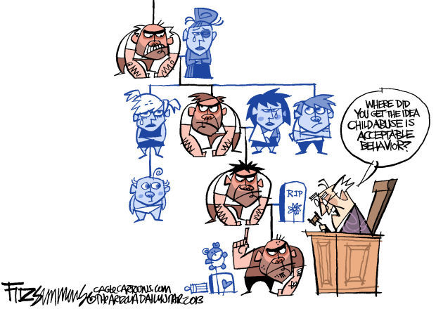 Daily Fitz Cartoon: Child abuse